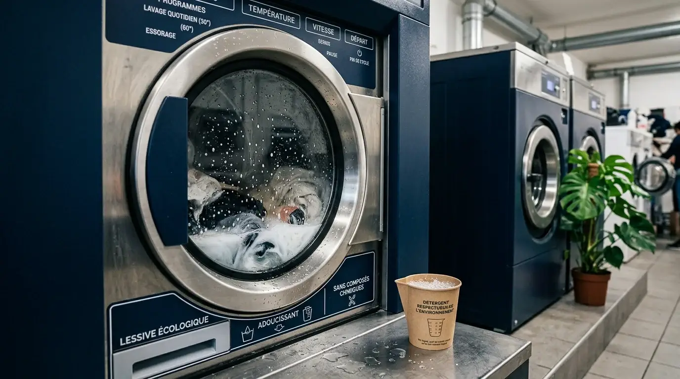 Machines de lavage industrielles économes en énergie