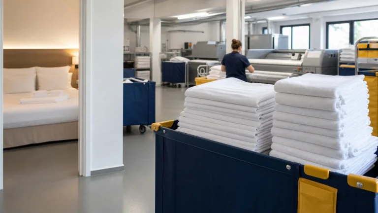 Atelier de blanchisserie professionnelle et linge hôtelier en Île-de-France